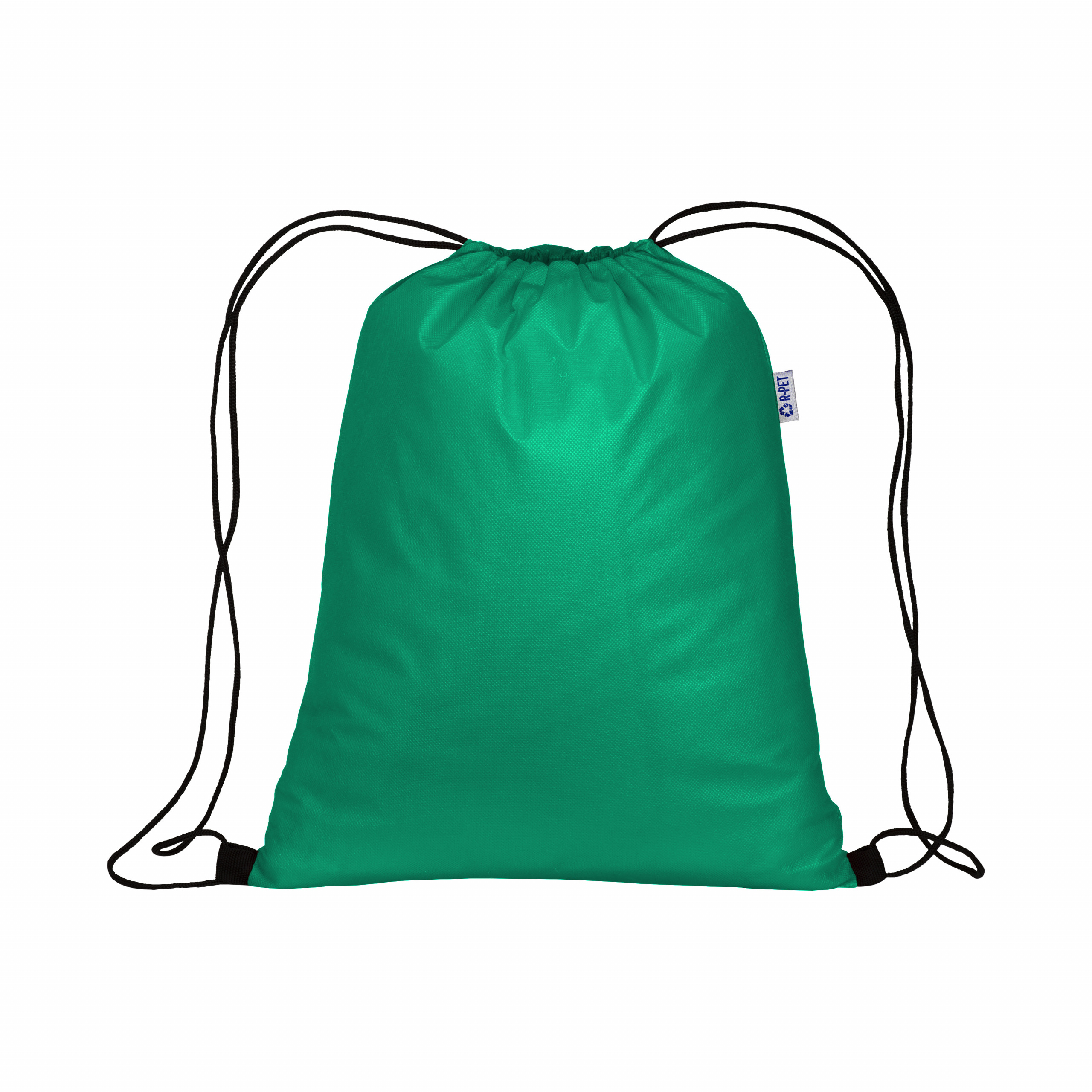 Mochila TNT R-pet de 70 g/m2 con cierre de cordón, Verde, , , 70GSM M2,