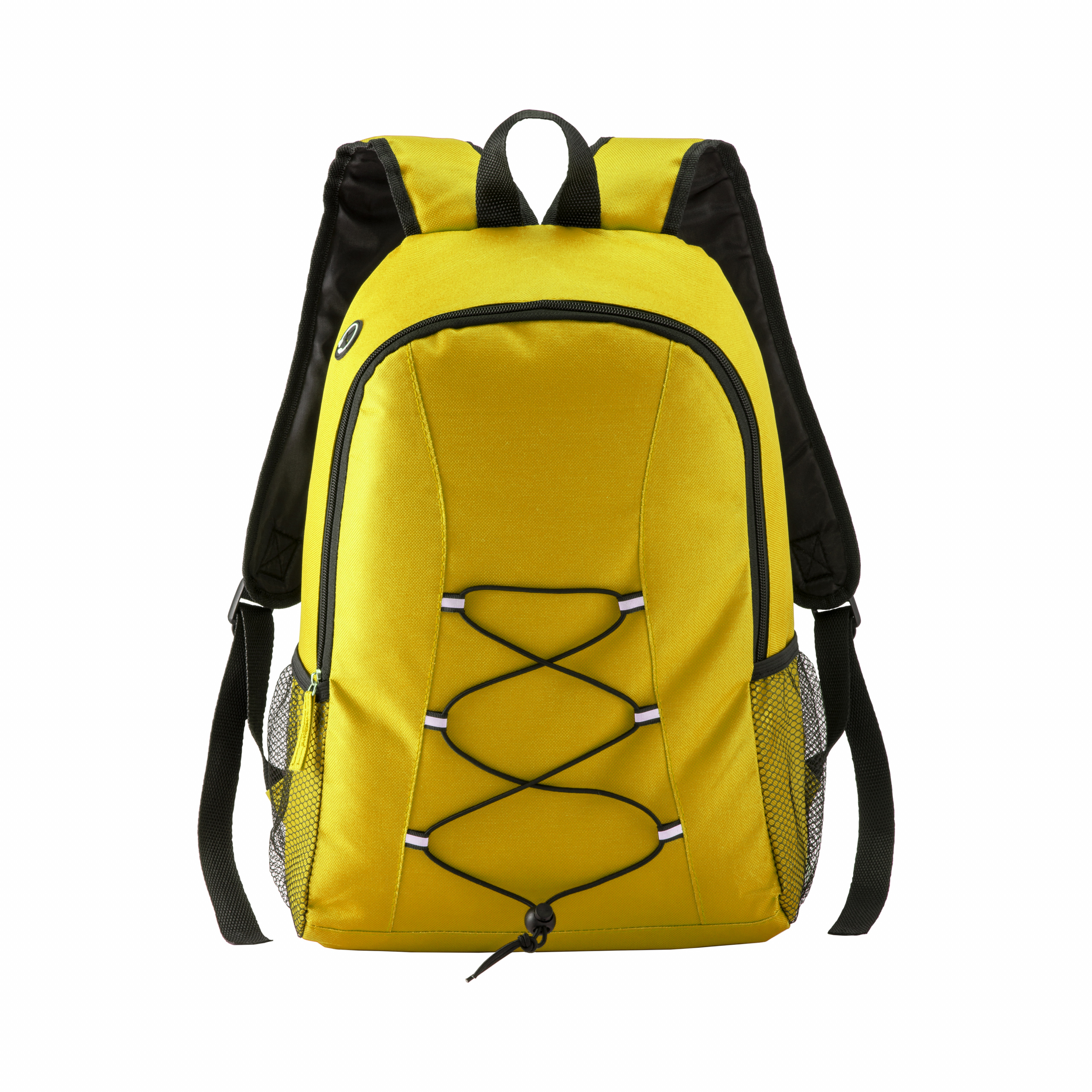 Mochila de poliéster 600D con salida de auriculares, Amarillo, , , 600D,