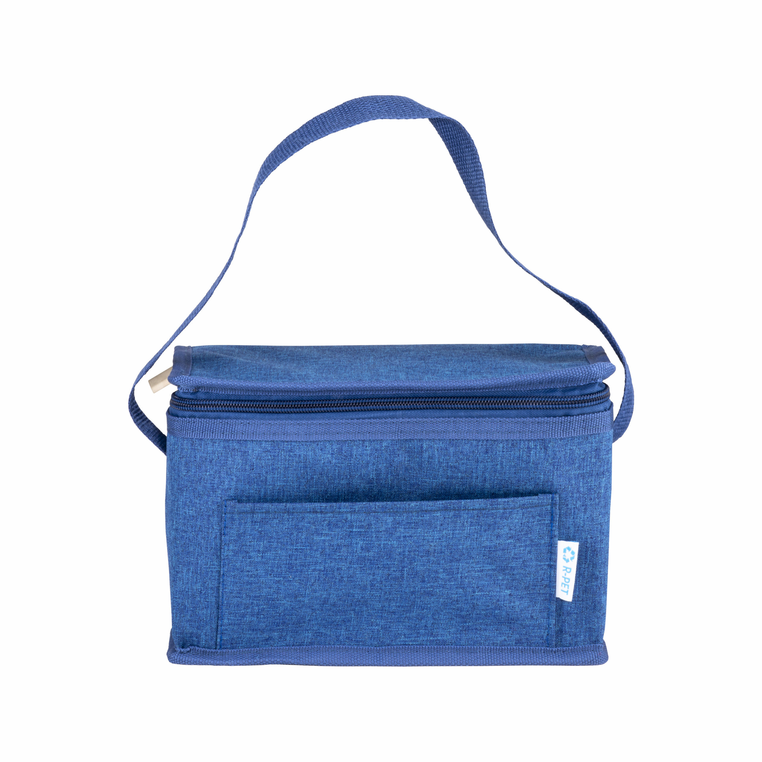 Bolsa nevera r-pet Melange con interior plateado, Azul, , , ,
