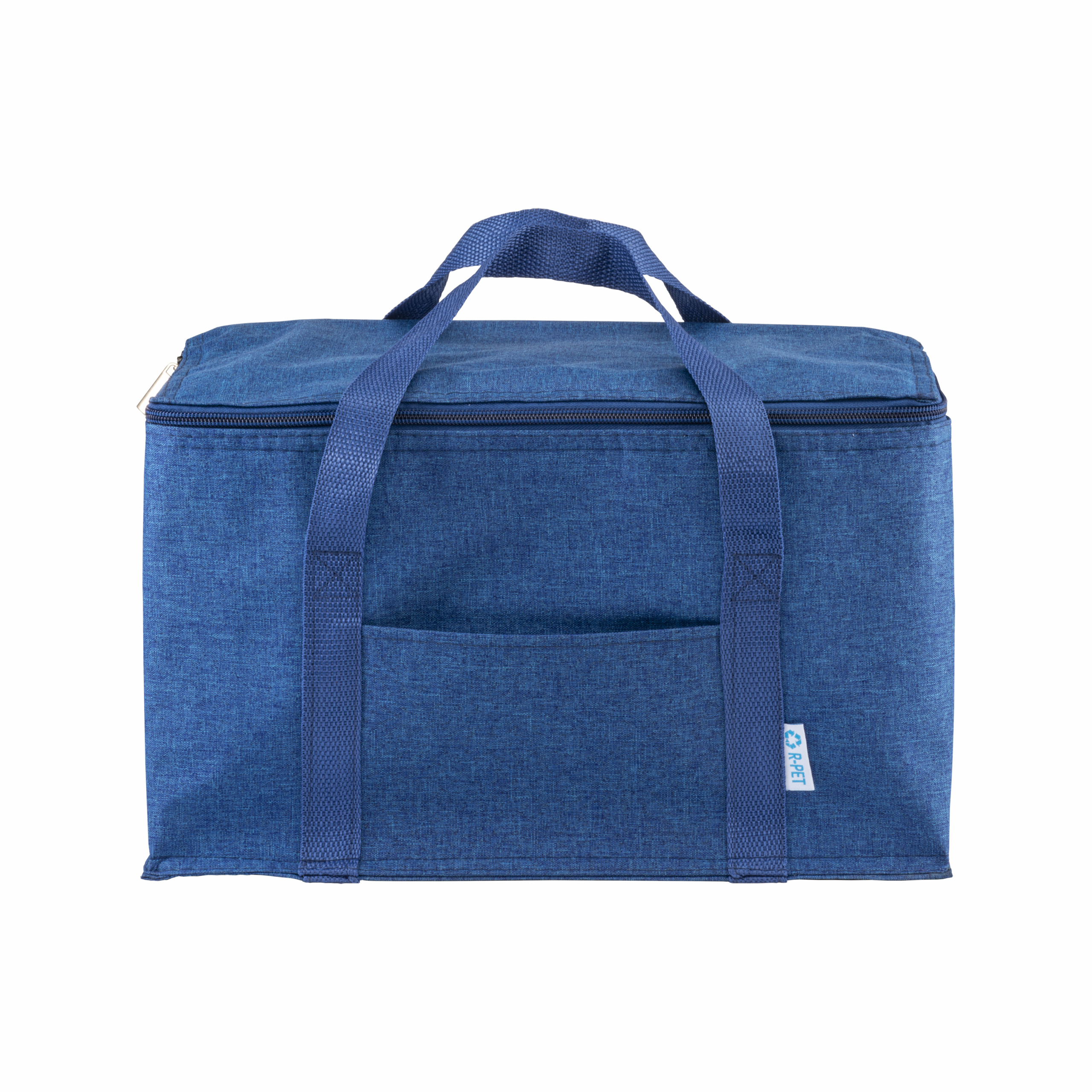 Bolsa nevera r-pet Melange con interior plateado, Azul, , , ,