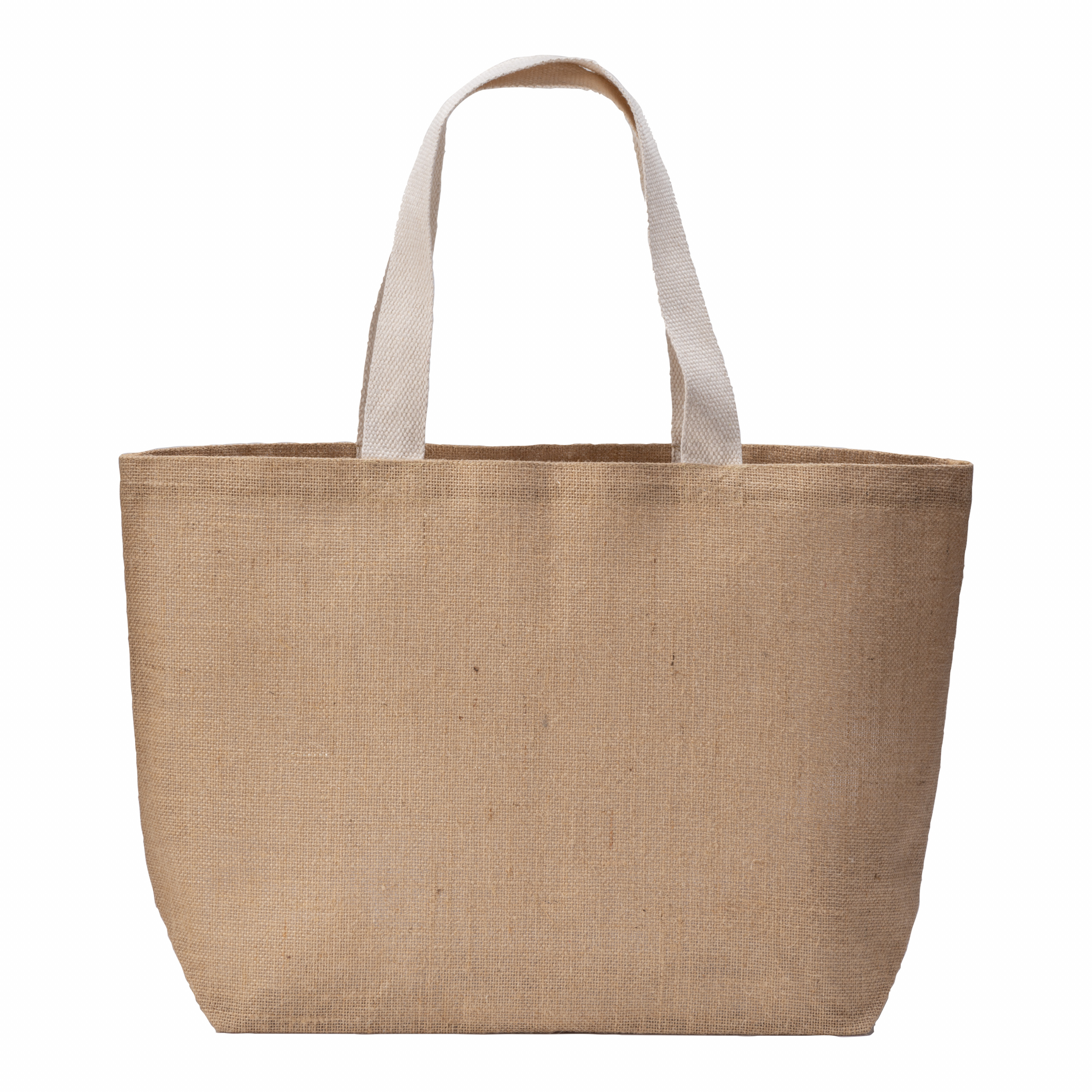 Bolsar de yute con fuelle en la base y asas largas, Natural, , , ,