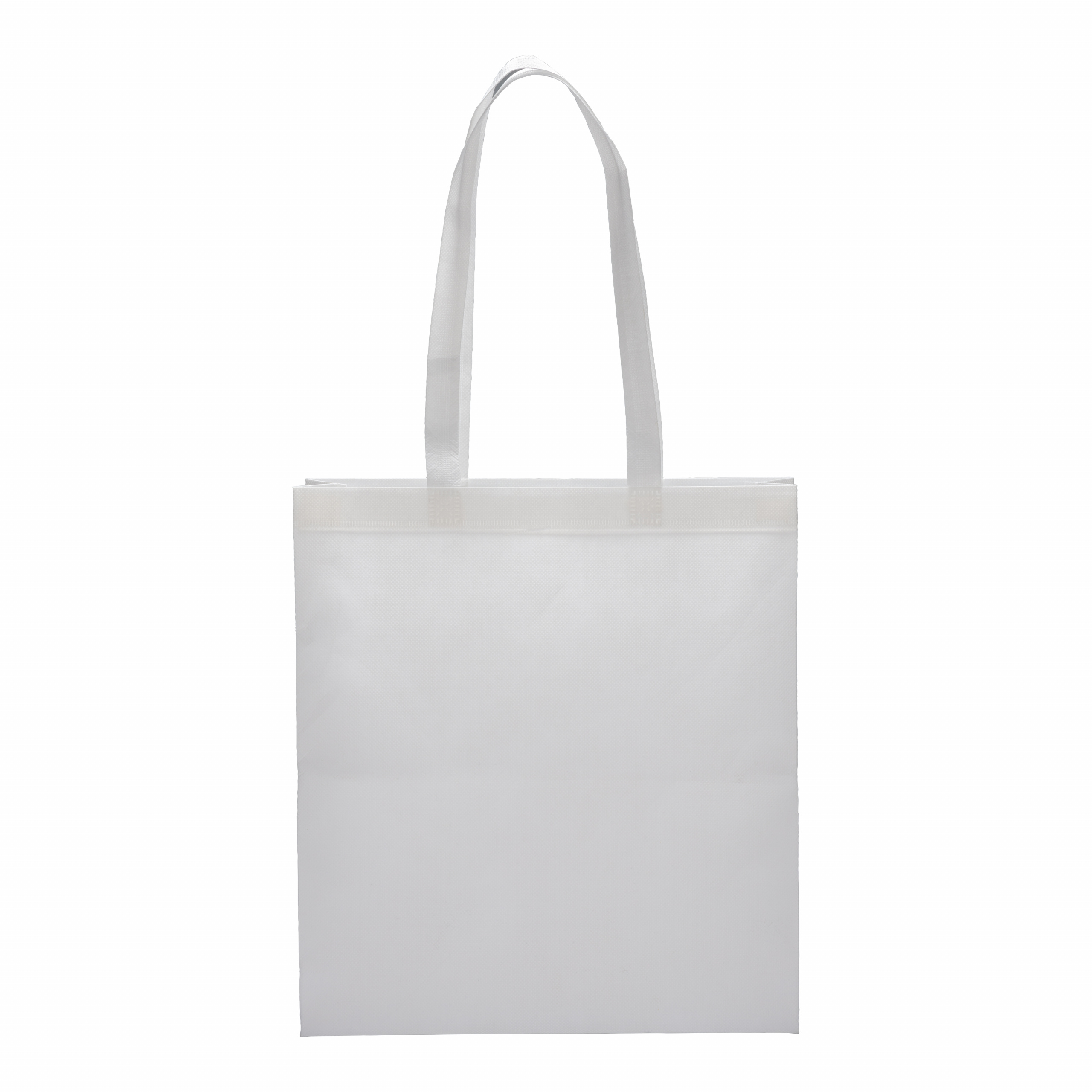 Bolsa termosoldada de R-pet 80 g/m2 con fuelle, Blanco, , , 80 GR/M2,