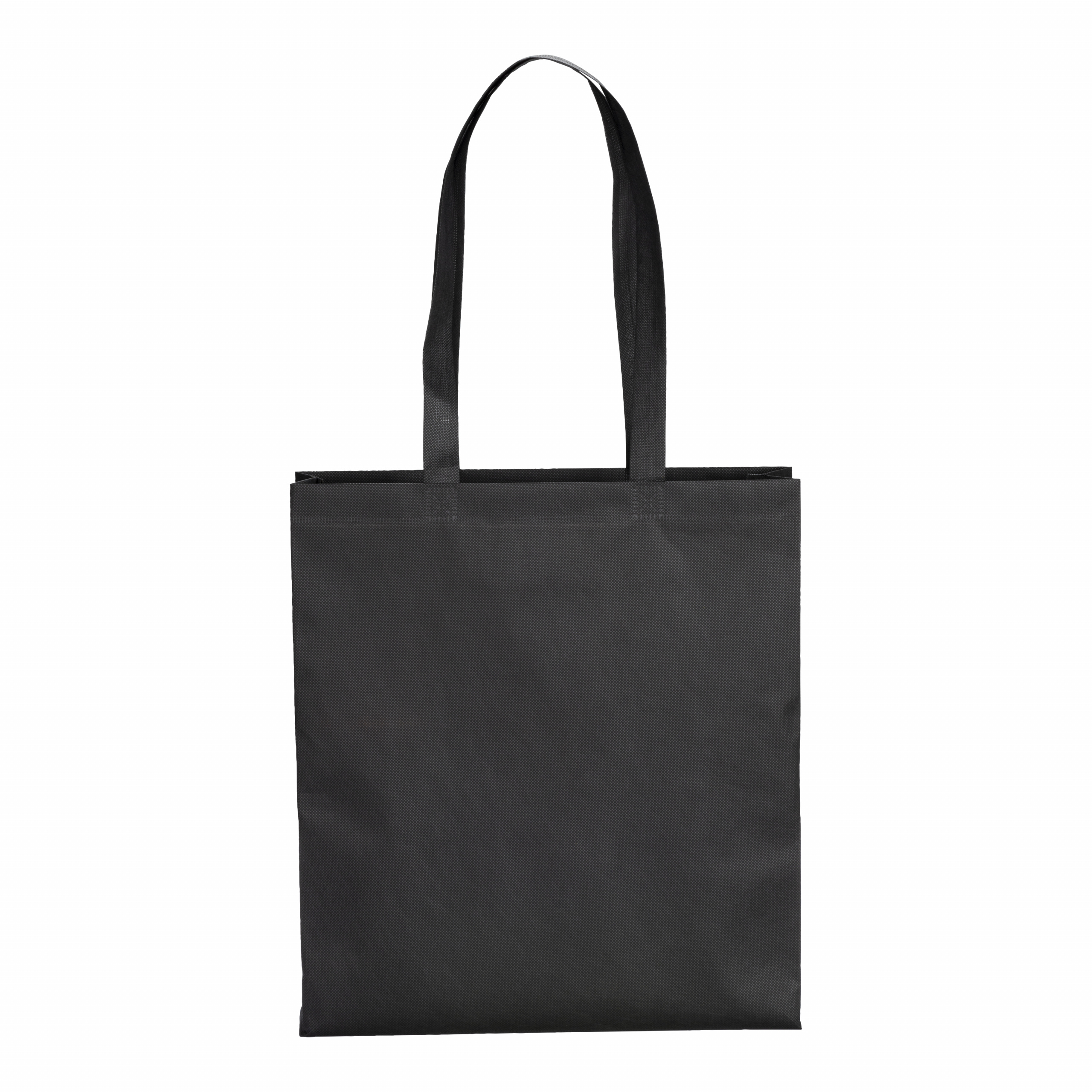 Bolsa termosoldada de R-pet 80 g/m2 con fuelle, Negro, , , 80 GR/M2,