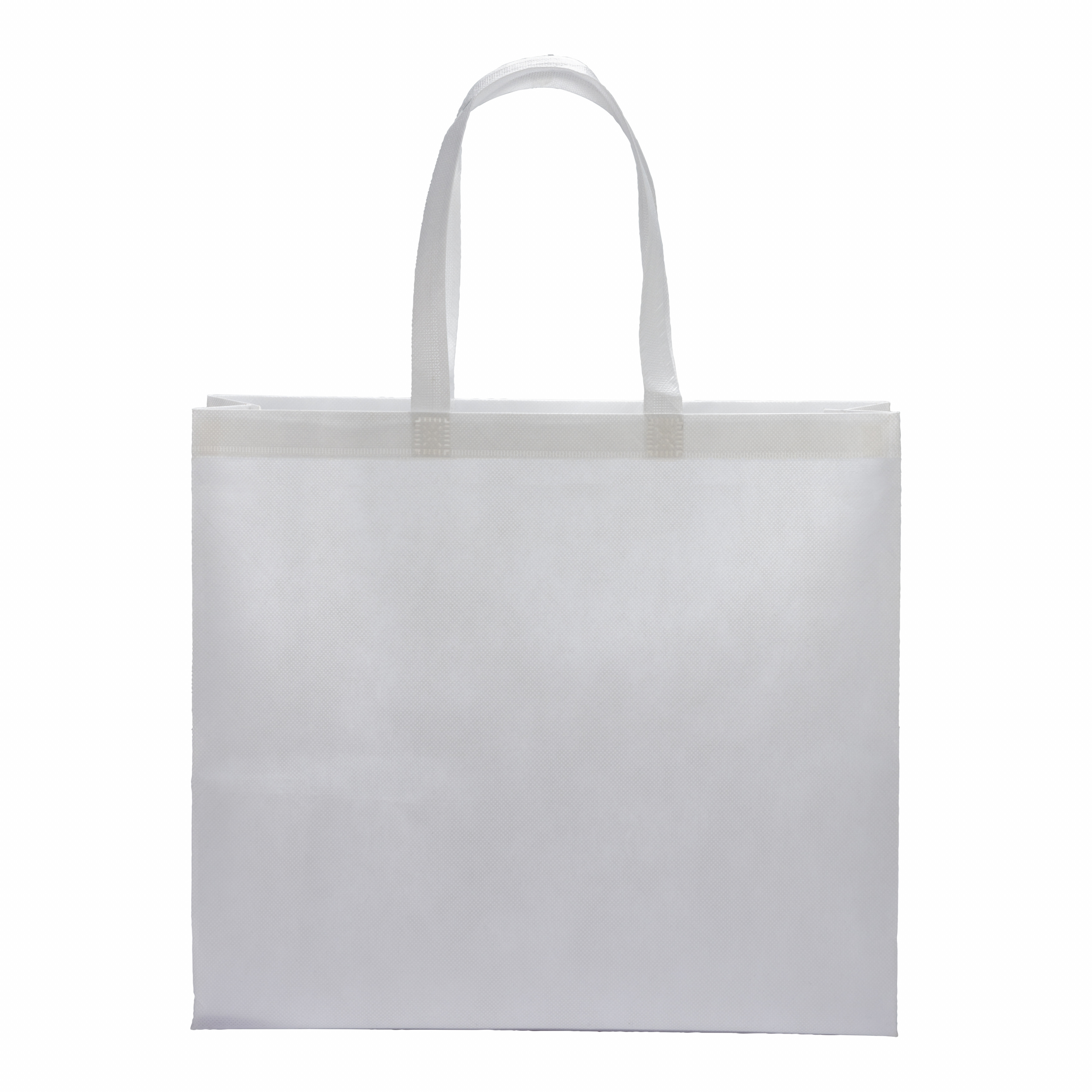 Bolsa termosoldada de R-pet 80 g/m2 con fuelle, Blanco, , , ,