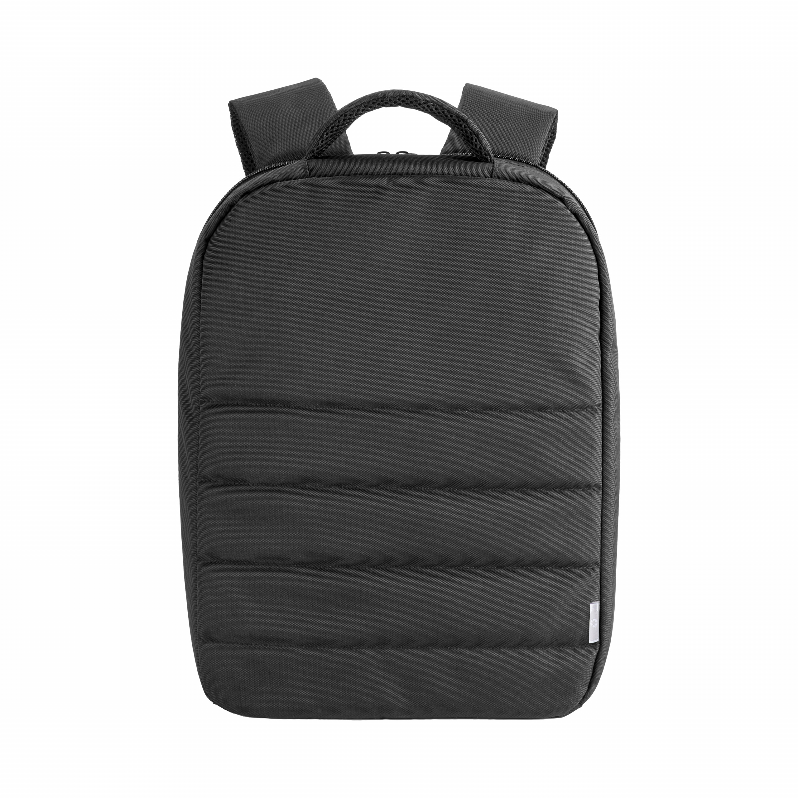 Mochila para PC de PET reciclado., Negro, , , OUTER MATERIAL 600D RECYCLED POLYESTER,