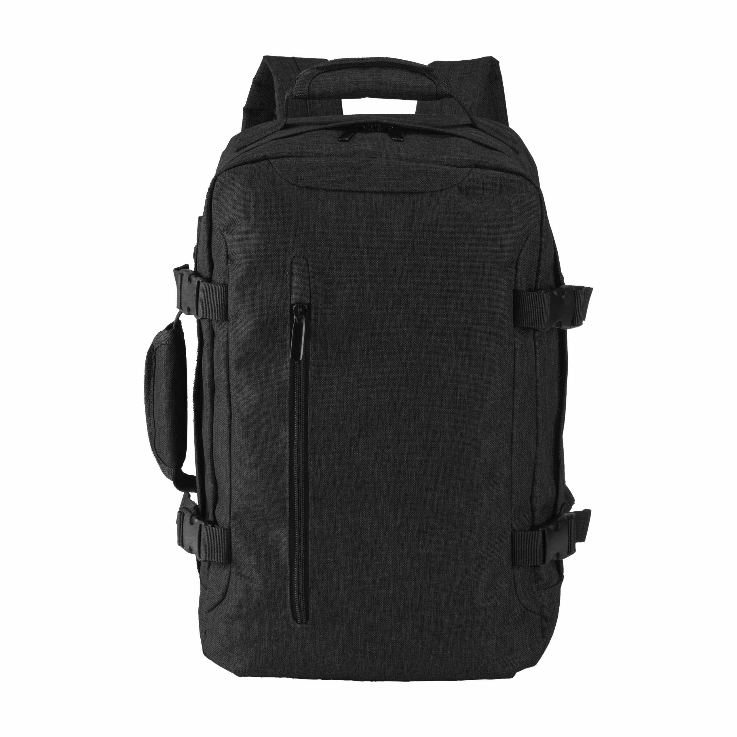 Mochila / bolsa para portátil (15″) en poliéster 900D melange, Negro, , , 900D  MELANGE,