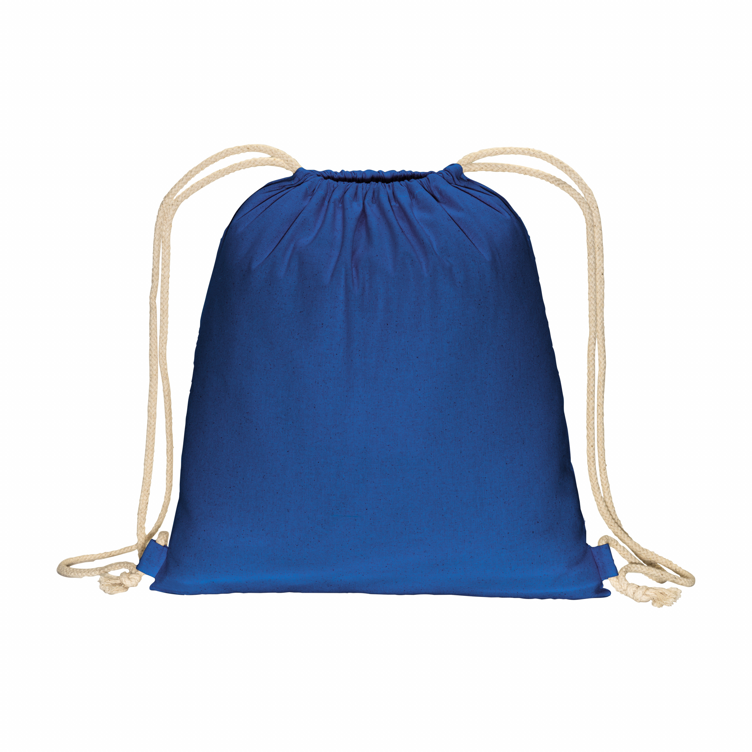 Mochila de algodón de 180 g/m², con cierre de cordón, Royal, , , 180 GR/M2,
