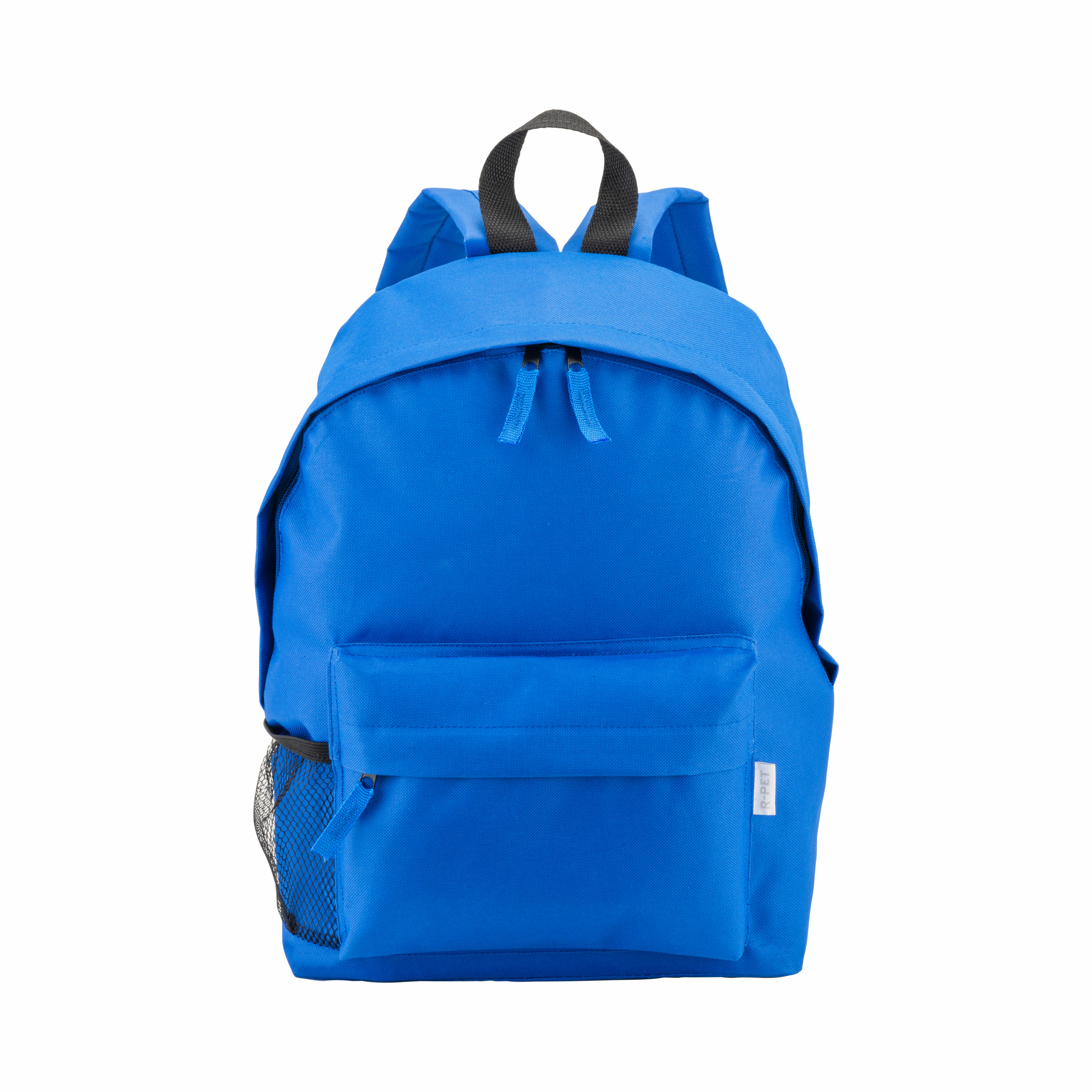 Mochila de poliéster reciclado R-PET con bolsillo exterior con cremallera, Royal, , , 600D RPET POLYESTER,