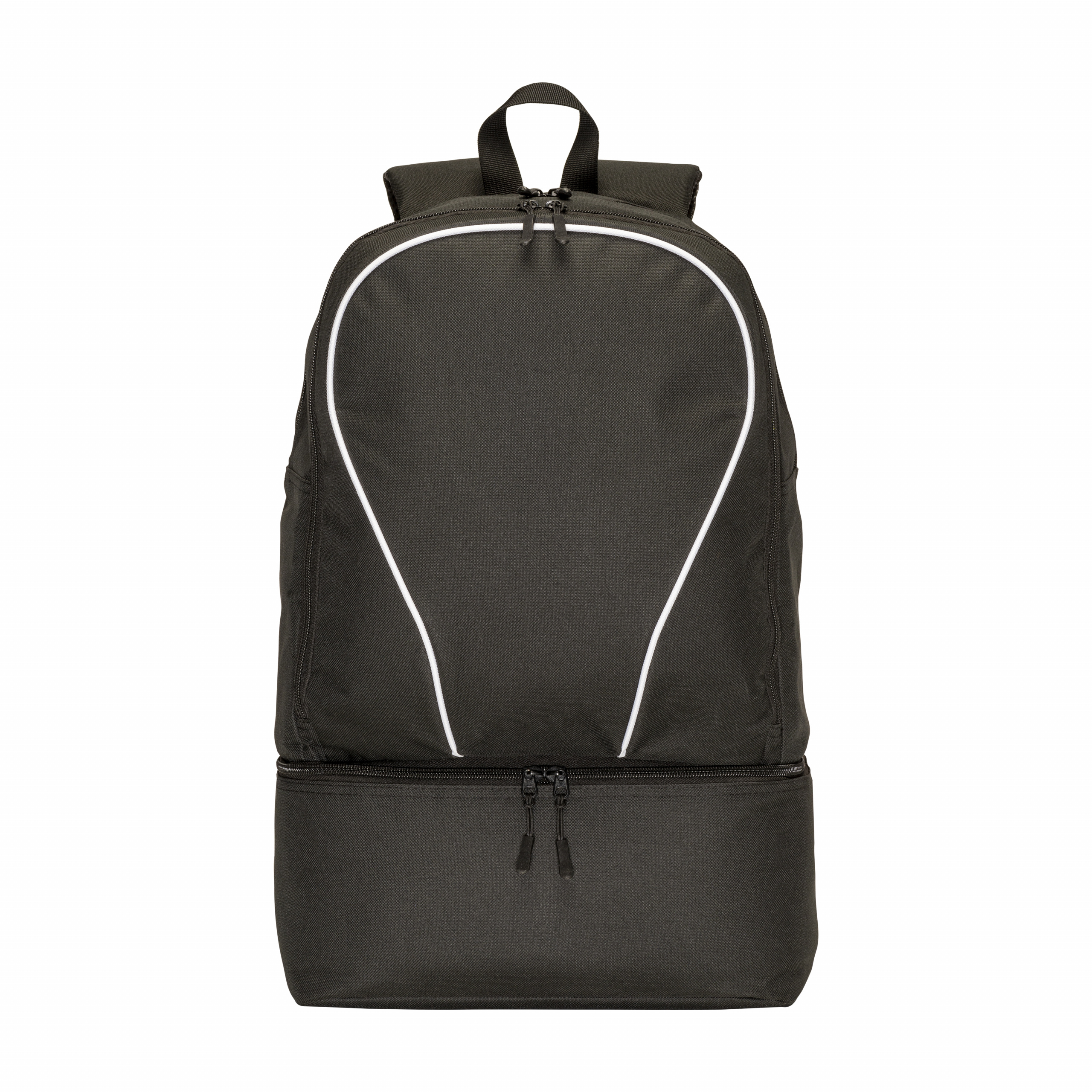 Mochila deportiva de poliéster 600D, compartimento acolchado para calzado., Negro, , , 600D,