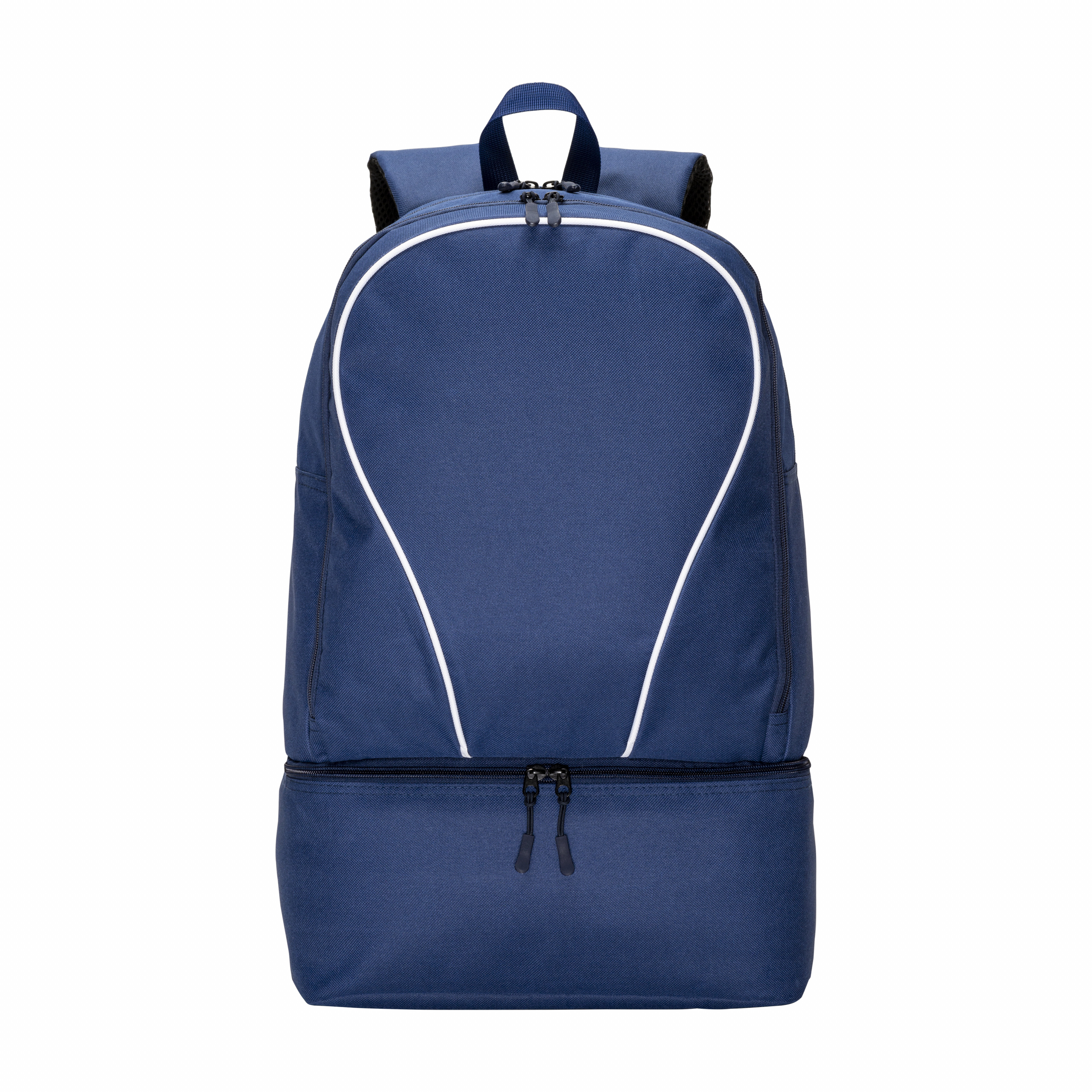 Mochila deportiva de poliéster 600D, compartimento acolchado para calzado., Azul, , , 600D,