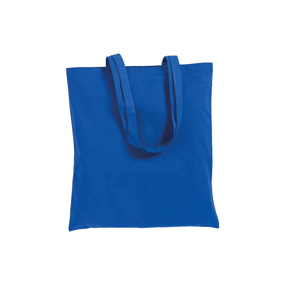 Bolsa shopper de color liso en algodón reciclado de 140 g/m2. Certificado GRS, Royal, , , 140 GSM/M2,