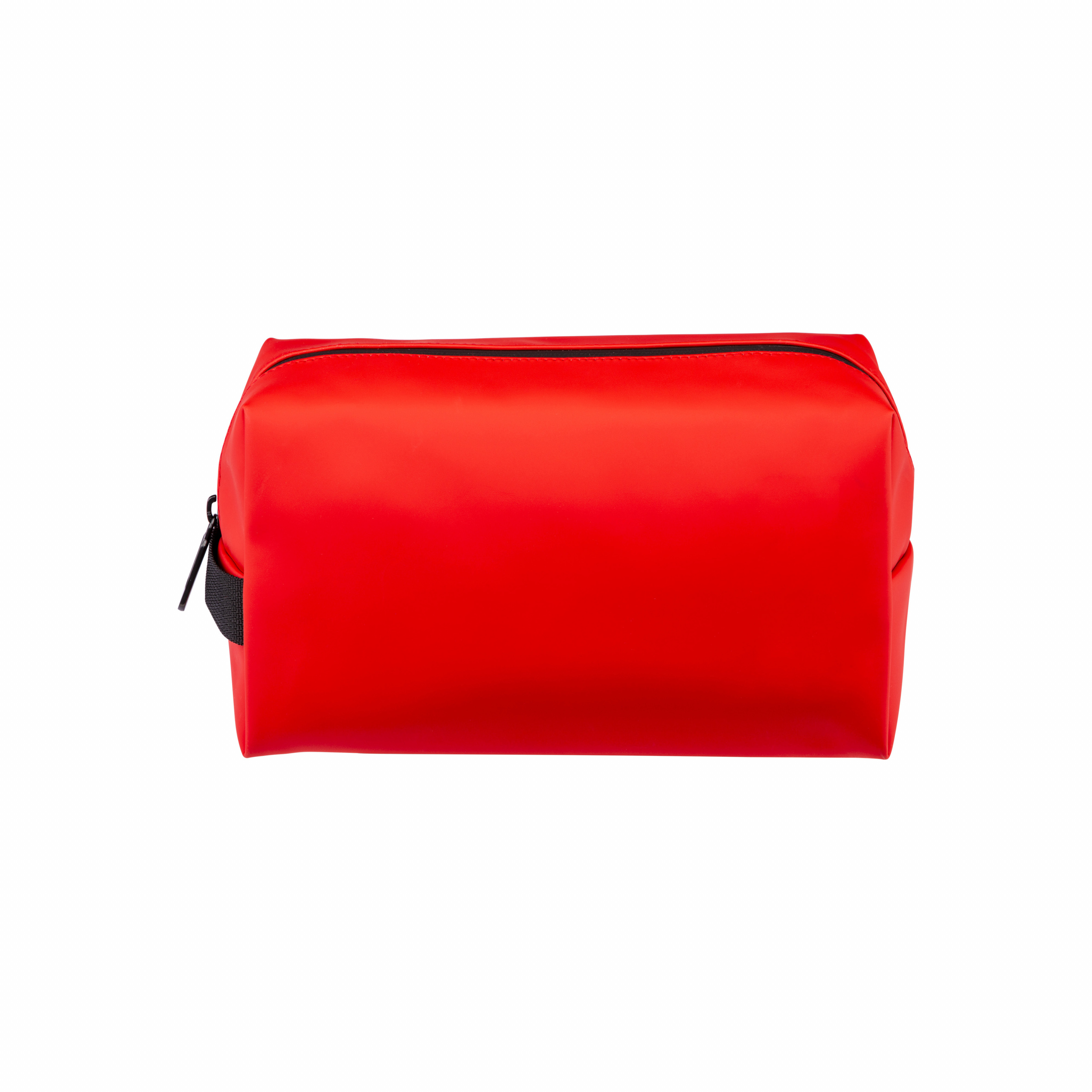 Neceser de Soft PU water resistant con asa lateral, Rojo, , , ,