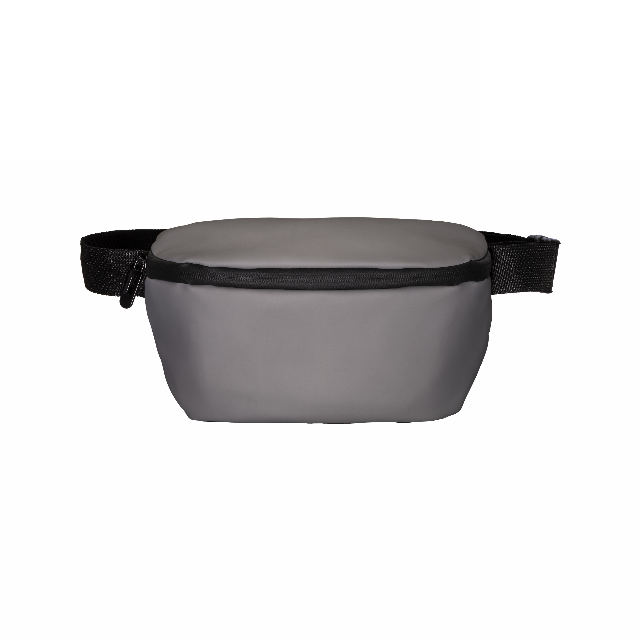 Riñonera de Pu suave resistente al agua con cinturón ajustable, Gris, , , ,