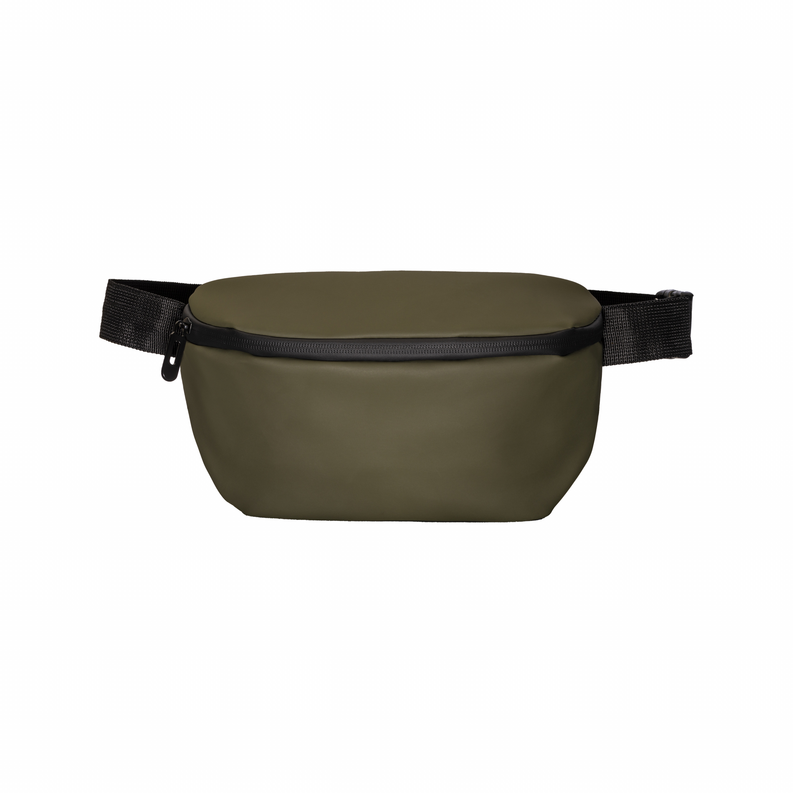 Riñonera de Pu suave resistente al agua con cinturón ajustable, Verde oscuro, , , ,