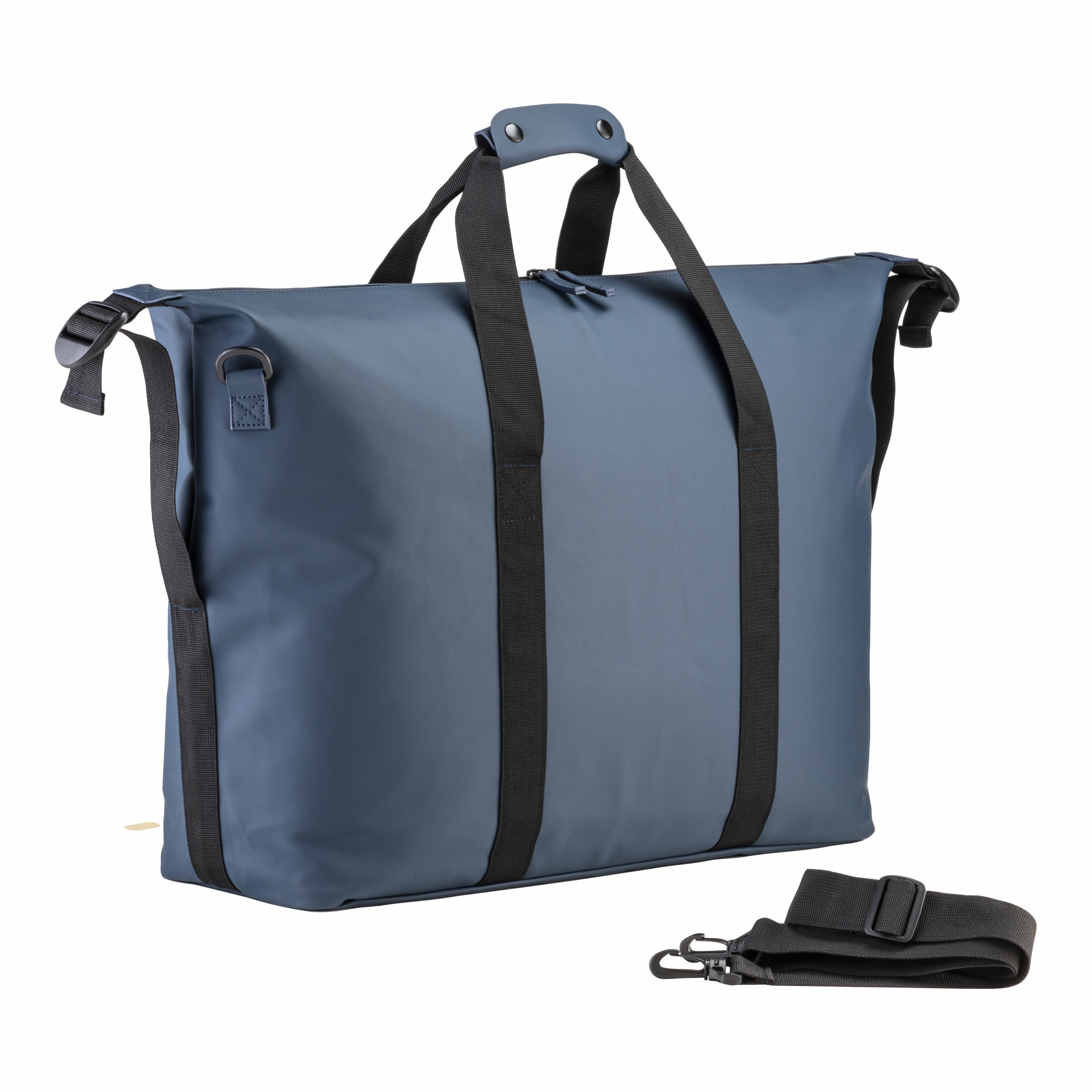 Bolso Duffle en PU suave resistente al agua, Azul, , , ,