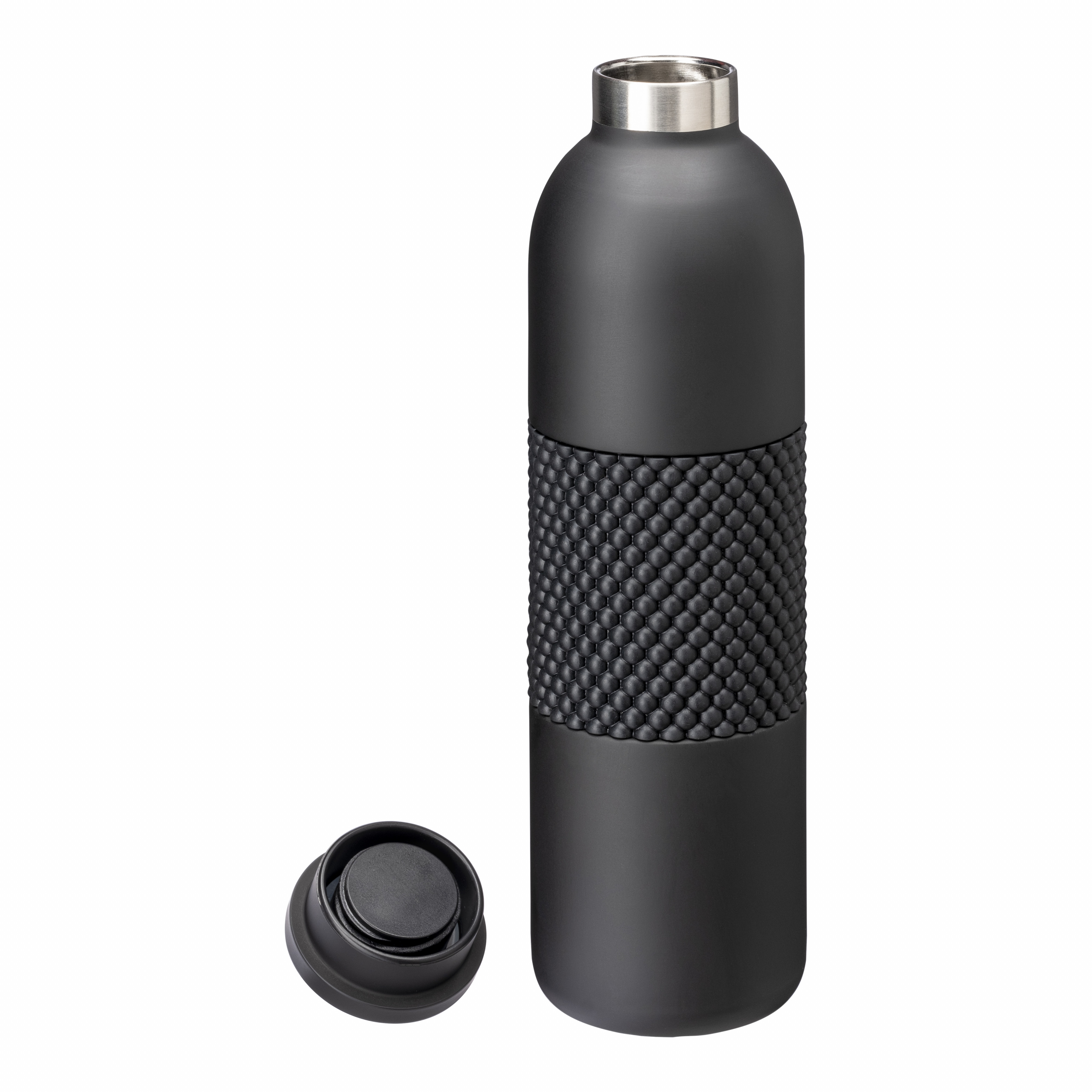Botella térmica de acero inoxidable de 540 ml, Negro, , , ,